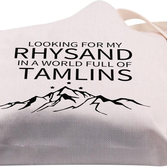 Bookish Tote Bag Canvas Waterproof Quote Gift for Readers and Book Lovers - Picture 5 of 7